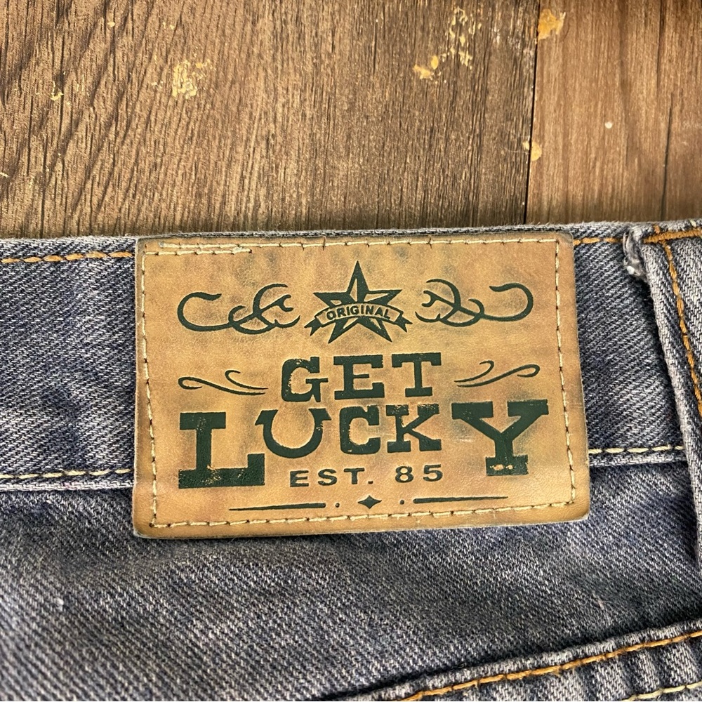 Get Lucky Men’s Straight Leg Relaxed Fit Faded Dark Wash Denim W36 L34(31) - Picture 16 of 16